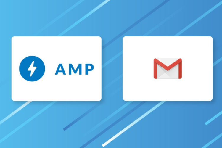 Fitur AMP pada Gmail untuk memuat laman web ringan lebih cepat melalui Gmail.