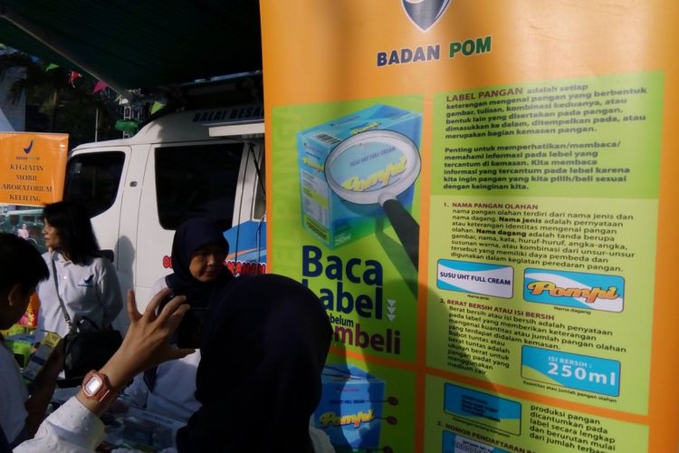 Informasi Baca Label Badan Pengawasan Obat dan Makanan (POM). Badan POM pada 2018 membuka 40 kantor cabang setingkat kabupaten/kota di seluruh Indonesia. 


