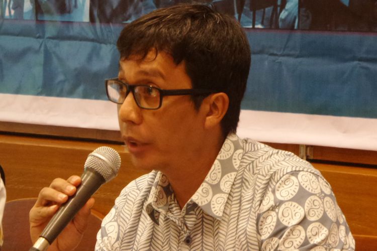 Koordinator End Prostitution, Child Pornography and Trafficking Of Children For Sexual Purposes (ECPAT) Indonesia Ahmad Sofyan dalam sebuah diskusi di Cikini, Jakarta Pusat, Kamis (28/12/2017).