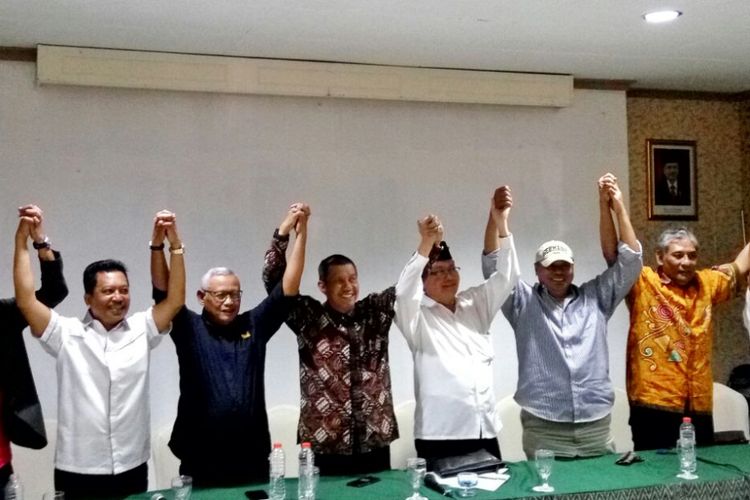 Sembilan Ketua Parpol pengusung Joko Widodo-KH Maruf Amin di DIY targetkan raih 70 persen suara