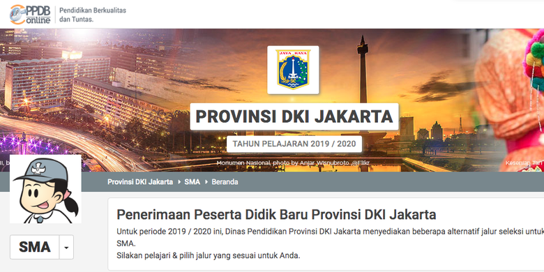 PPDB 2019 Jenjang SMA DKI Jakarta