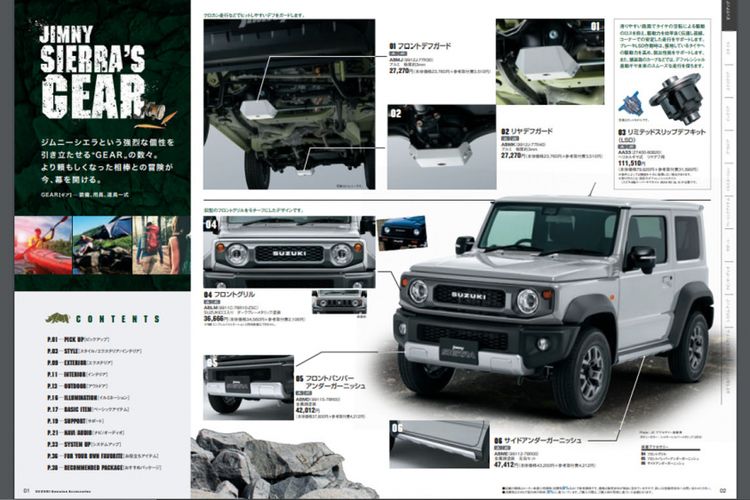 Ragam aksesori untuk All New Jimny Sierra terbaru sudah disiapkan Suzuki bagi penggemar SUV tersebut