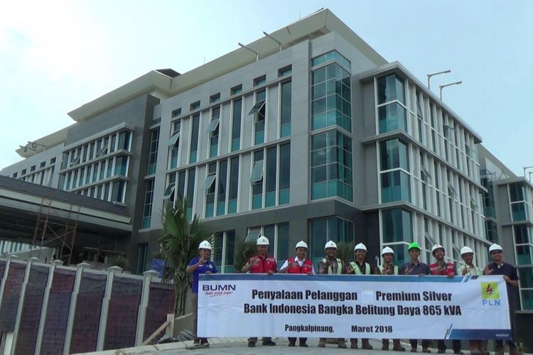 Gedung PT Bank Indonesia yang baru dibangun di Pangkal Pinang, Kepulauang Bangka Belitung.