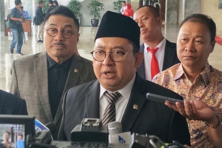 Wakil Ketua DPR Fadli Zon di Kompleks Parlemen, Senayan, Jakarta, Selasa (20/8/2019).