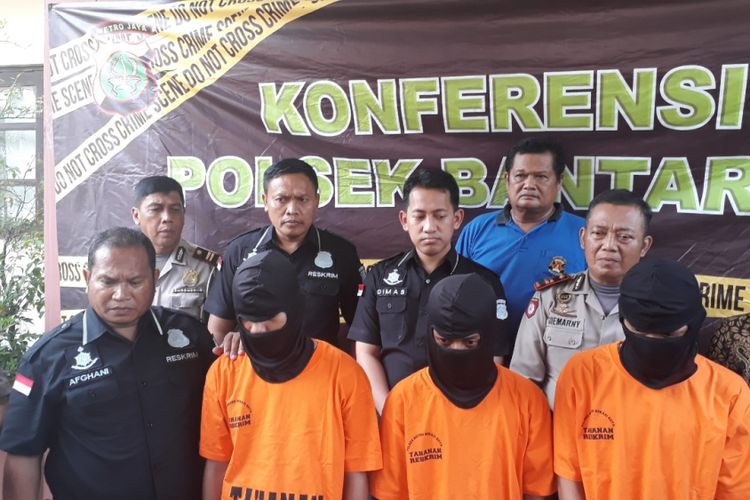 Tiga pemuda pelaku begal dibawah umur diringkus Polsek Bantargebang, Kota Bekasi, Jumat (7/12/2018).