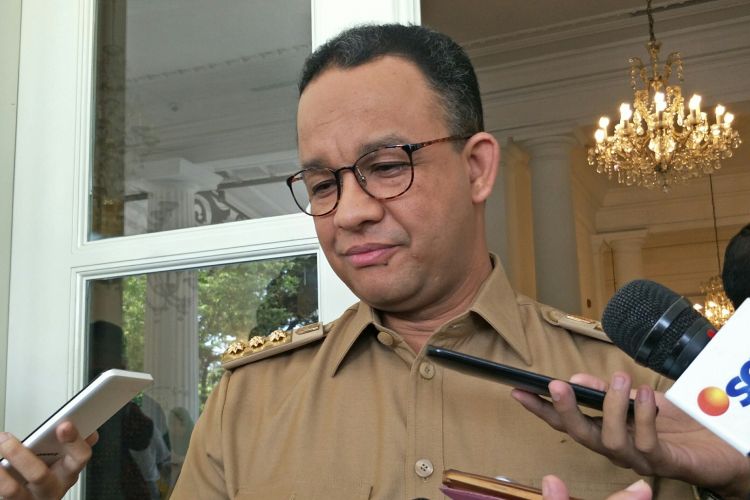 Gubernur DKI Jakarta Anies Baswedan di Balai Kota DKI Jakarta, Jalan Medan Merdeka Selatan, Senin (6/11/2017).