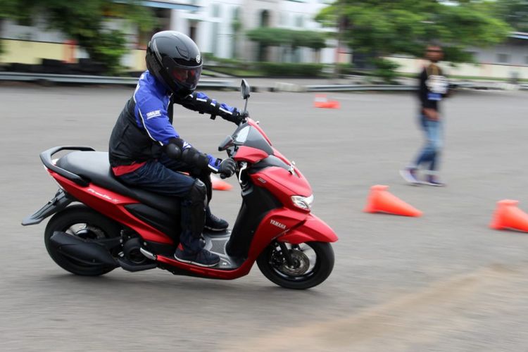 Yamaha Freego S ABS dijajal di sirkuit Sentul, Bogor, Jawa Barat