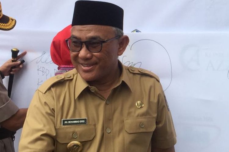Wali Kota Depok, Mohammad Idris, di BalaiKota Depok, Jalan Margonda, Depok, Selasa (7/8/2018).