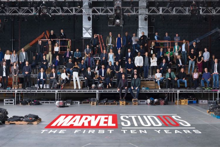 Para aktris yang menjadi superhero dalam film-film Marvel Comic merayakan 10 tahun berdirinya Marvel Cinematic Universe (MCU) pada Februari 2018.