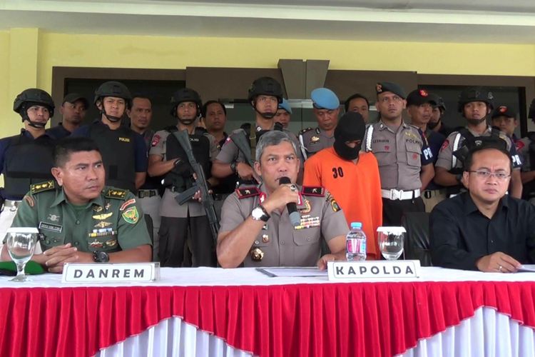 Gelar kasus pembunuhan anggota TNI di Mapolda Kepulauan Bangka Belitung. 