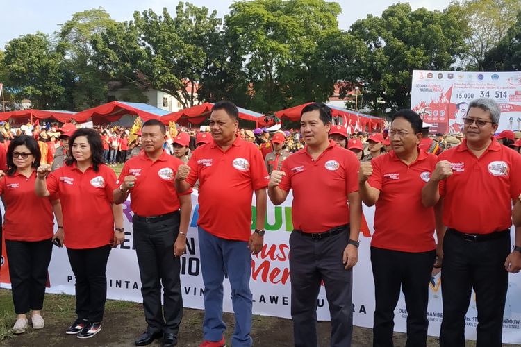 Suasana penutupan Pekan Kerja Nyata Revolusi Mental 2018, Minggu (28/10/2018), di Manado, Sulawesi Utara.