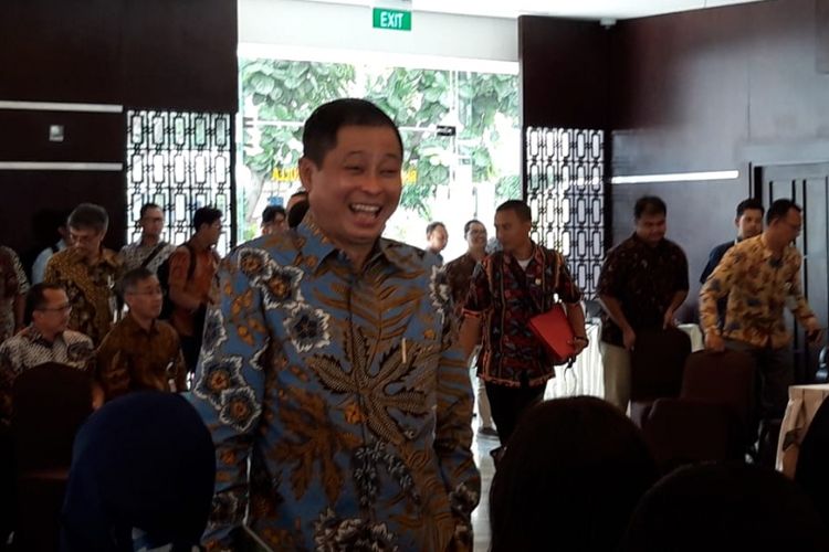 Menteri Energi dan Sumber Daya Mineral (ESDM) Ignasius Jonan ketika memberikan paparan kinerja Kementerian ESDM sepanjang 2018 di Jakarta, Jumat (4/1/2019).