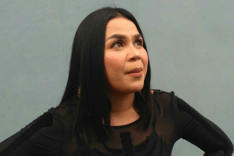 Presenter Melaney Ricardo saat ditemui di kawasan Mampang, Jakarta Selatan, Jumat (3/5/2019).