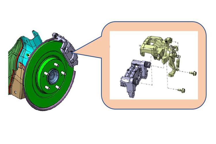 Reat Parking Brake Delica dan Outlander Sport