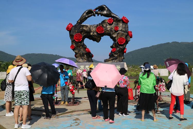 Destinasi wisata Yalong Bay International Rose Valley di Sanya, Provinsi Hainan, China, Jumat (13/10/2017).