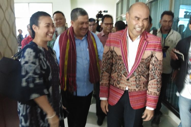 Wakil Ketua DPR RI Fahri Hamzah, saat bertemu dengan Gubernur NTT Viktor Bungtilu Laiskodat di Kupang, Kamis (24/1/2019)