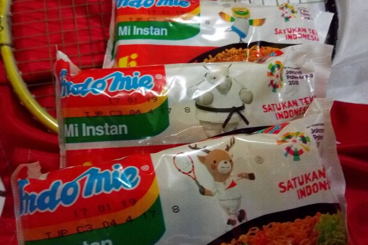 Indofood mengeluarkan produk mi instan Indomie dengan kemasan khusus Asian Games 2018.
