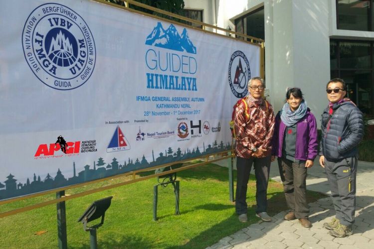 Asosiasi Pemandu Gunung Indonesia (APGI) hadir dalam acara pertemuan para asosiasi atau federasi pemandu gunung dari negara-negara di dunia yakni International Federation Mountain Guides Of Association (IFMGA), di Nepal, Kathmandu, Selasa (28/11/2017(.