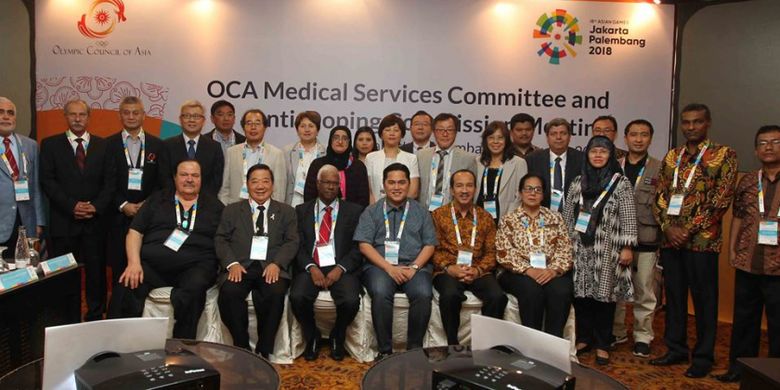 Pertemuan rutin OCA Medical Services Committee & Anti-Doping Commission kembali diadakan pada 4-6 Agustus 2017 di Jakarta dan pada 7 Agustus di Palembang.