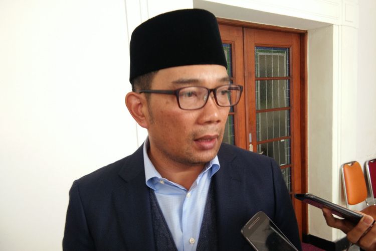 Gubernur Jawa Barat Ridwan Kamil saat ditemui di Gedung Sate, Jalan Diponegoro, Jumat (25/1/2019).