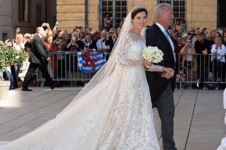 Putri Claire dari Luxemburg saat menikah di tahun 2013
