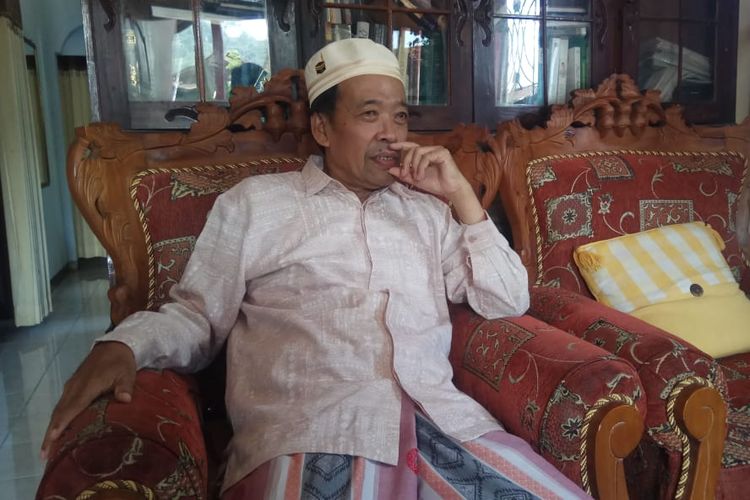 Ketua Forum FKUB Kebumen Dawamudin di rumahnya Kebumen, Jawa Tengah, Selasa (14/5/2019).