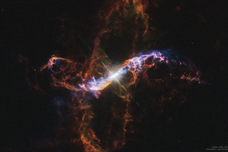 Gambar kematian bintang diambil dari Teleskop Luar Angkasa Hubble