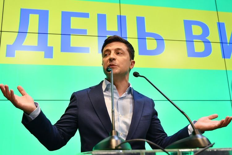 Presiden terpilih Ukraina, Volodymyr Zelensky.