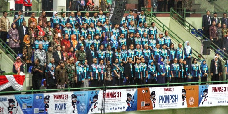 Kemenristekdikti menggelar kegiatan tahunan Pekan Ilmiah Mahasiswa Nasional (Pimnas) ke-31 di Universitas Negeri Yogyakarta (UNY).