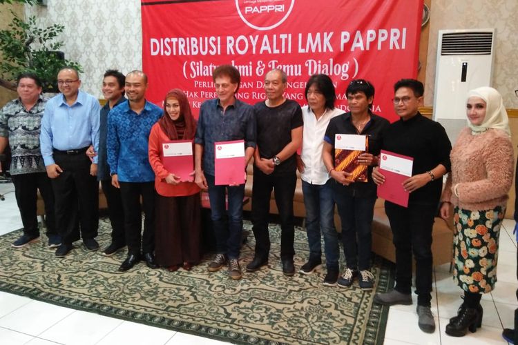 Distribusi royalti LMK PAPPRI di Jakarta, Rabu (15/5/2019).