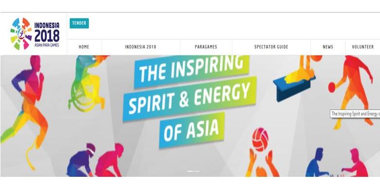 Slogan Asian Para Games 2018.