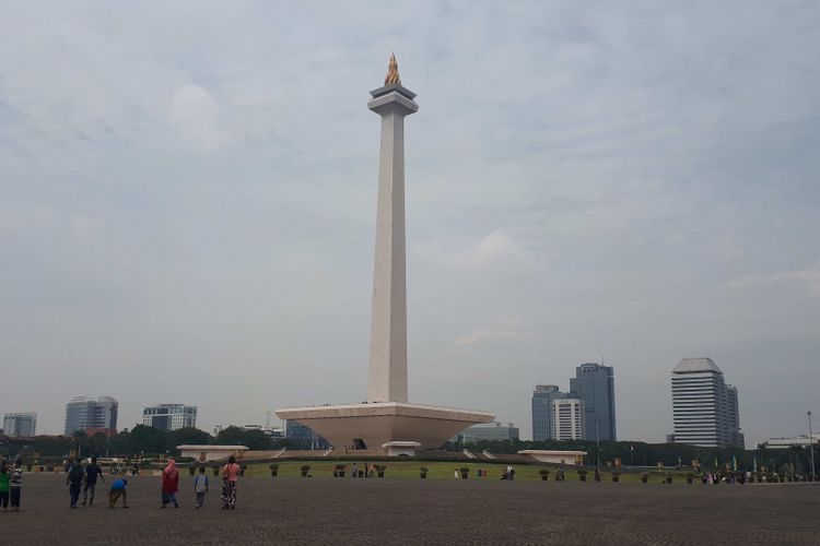 Suasana Monumen Nasional (Monas), Selasa (26/6/2018)