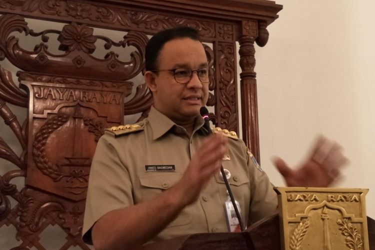 Gubernur DKI Jakarta Anies Baswedan di Balai Kota, Jakarta Pusat, Selasa (2/7/2019)