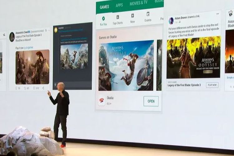 Ilustrasi game yang mendukung Google Stadia