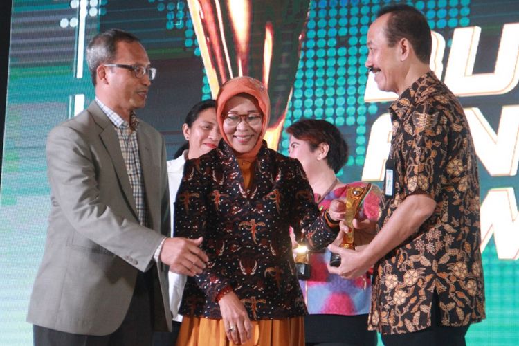 Sekretaris Jenderal Kominfo, Farida Dwi Cahyarini dalam acara BUMN Branding and Marketing Award 2018 di Jakarta, Rabu (21/11/2018).