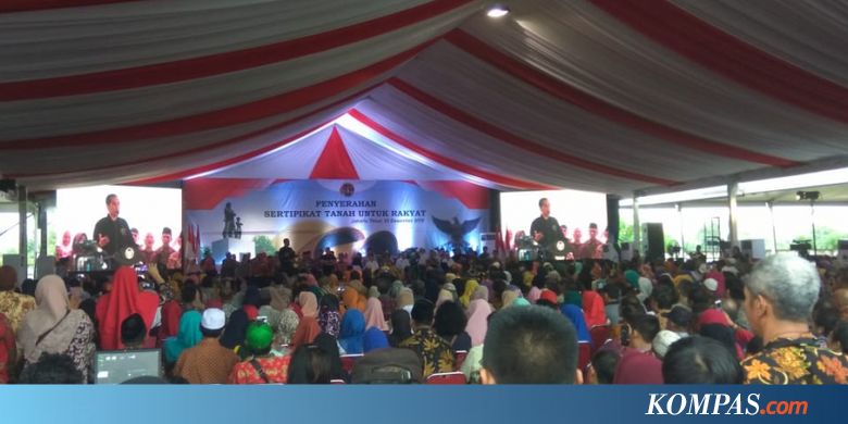 Ditemani Anies, Jokowi Hadiri Pembagian Sertifikat di Cakung