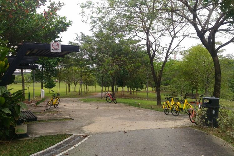 Salah satu sudut di Water Park, Punggol, Singapura, Kamis (22/3/2018).