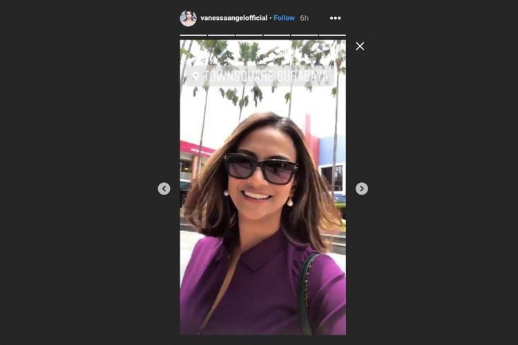 Melalui akun Instagram miliknya, Vanessa Angel diketahui tengah beradda di Surabaya pada Sabtu (5/1/2019).
