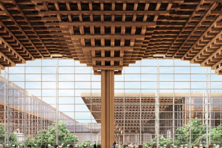 Desain terminal baru Bandara Suvarnabhumi karya tim arsitek DBLAP.
