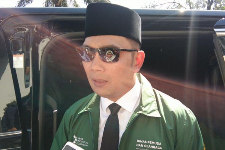 Gubernur Jawa Barat Ridwan Kamil saat ditemui di Gedung Sate, Jalan Diponegoro, Rabu (17/7/2019).