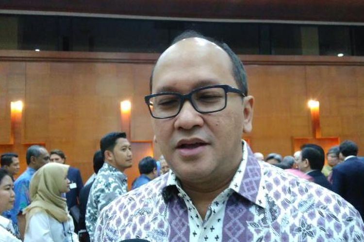Ketua Kamar Dagang dan Industri (Kadin) Indonesia Rosan P Roeslani di Kemenperin, Jakarta Senin (20/2/2017).