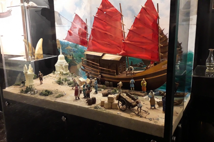 Salah satu diorama yang berada di Museum Maritim Indonesia, Jakarta Utara, Jumat (7/12/2018).