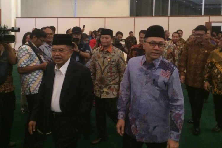 Wakil Presiden RI Jusuf Kalla menghadiri Peringatan Hari Konstitusi yang diselenggarakan MPR, Sabtu (18/9/3018) di Gedung Nusantara IV, Kompleks Parlemen, Senayan, Jakarta, Sabtu (18/9/2018).