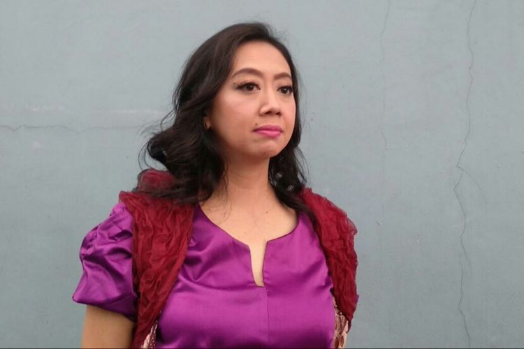 Presenter dan artis peran Asri Welas saat ditemui di kawasan Mampang, Jakarta Selatan, Jumat (1/2/2019). 