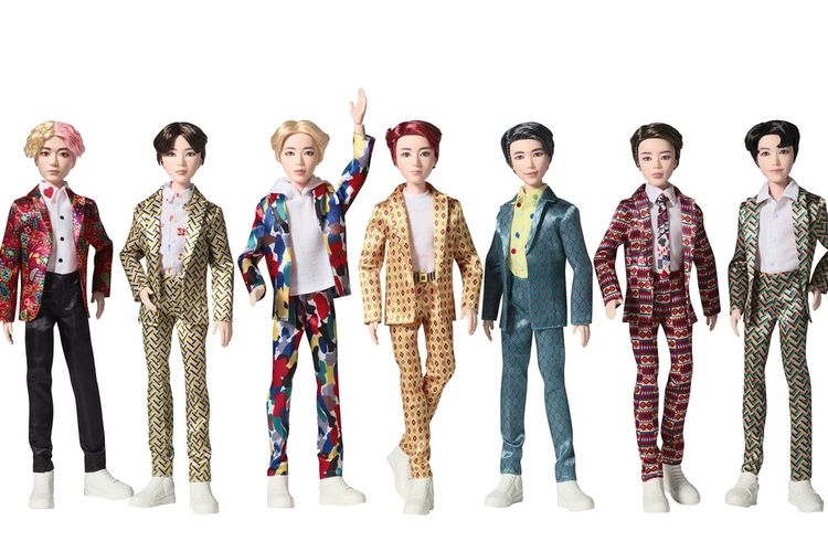 Koleksi boneka kolaborasi BTS x Mattel.