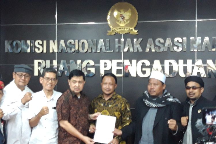 GNKR datangi Komnas HAM meminta percepatan penyelidikan kasus 21 22 Mei di Bawaslu, Jumat (28/6/2019).