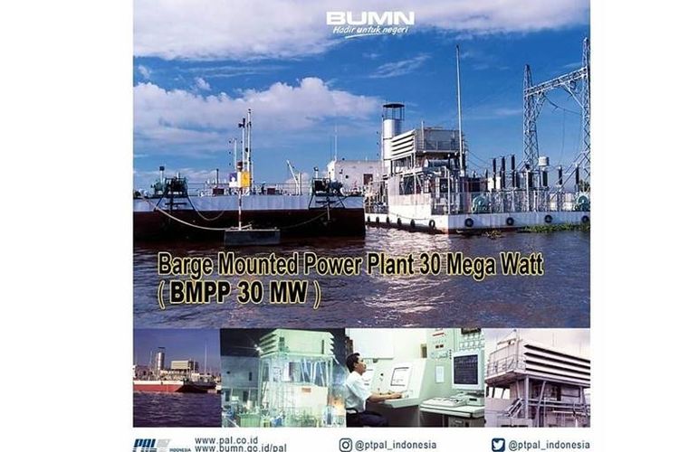 PT PAL Indonesia mengembangkan teknologi berkapasitas listrik 1x30MW dan 2x60MW yang dinamakan Barge Mounted Power Plant (BMPP).