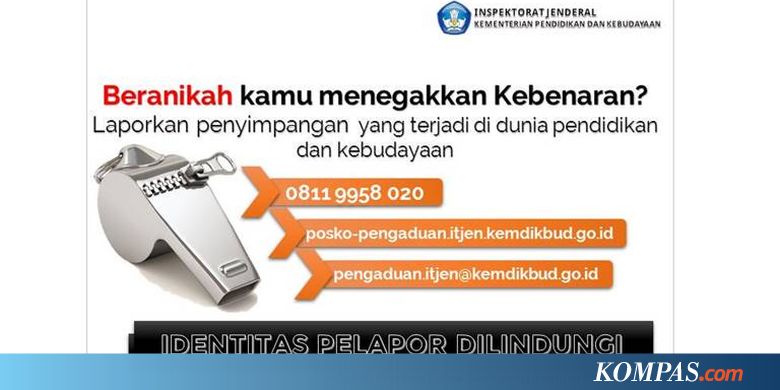 Kemendikbud Ajak Masyarakat Lapor Penyalahgunaan Dana BOS