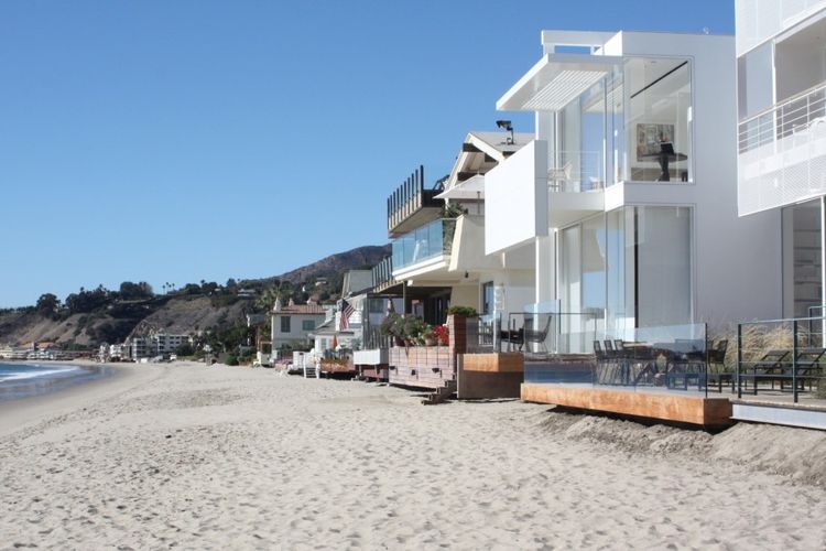 Rumah pantai David Geffen?s Carbon, Malibu, AS