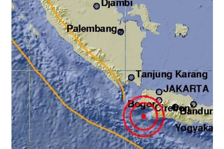 Gempa bermagnitudo 5,2 terjadi di wilayah Banten, Senin (19/3/2018) sekitar pukul 18.36 WIB. 